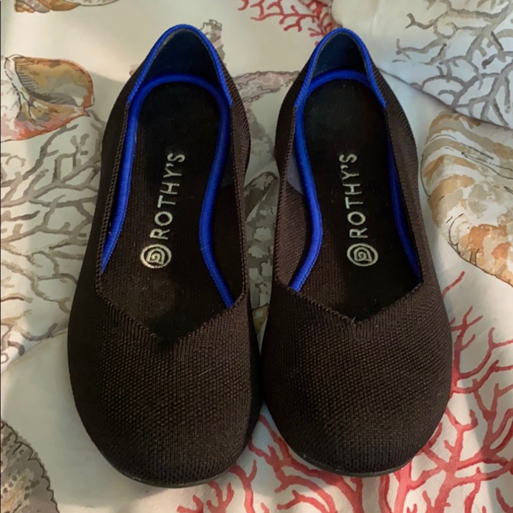Rothy’s Black Flats Size 9